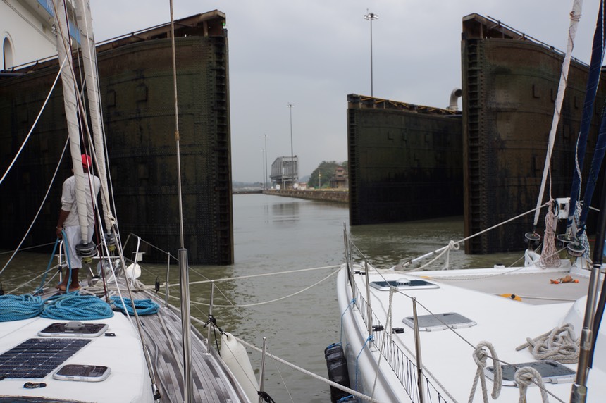 140214 27 THe Miraflores Locks one lock before the Pacific