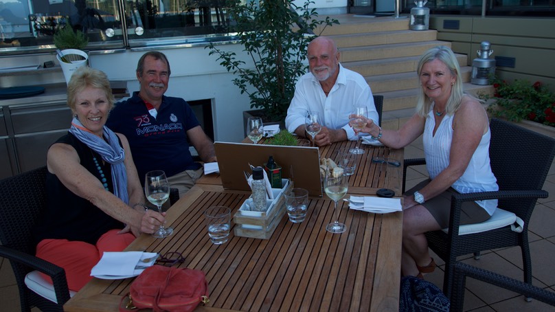 150701 5 Dinner at Kiel Royal Yacht Hotel