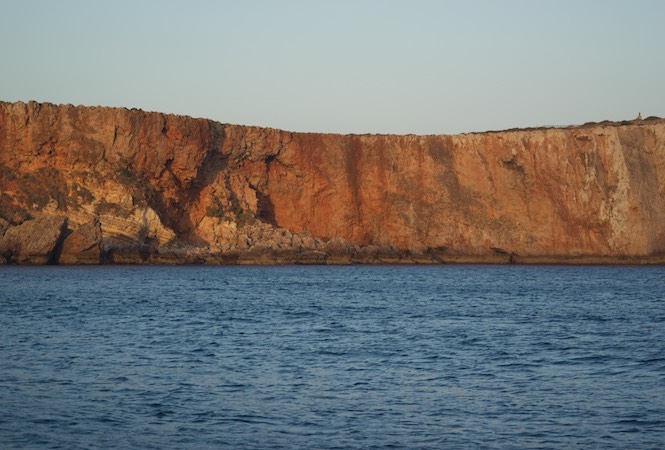 160827 Sunset on a very rolly anchorage Sagres Portugal