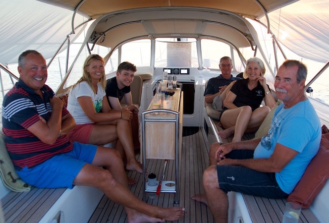 160831 Faro Our anchorage in Parc Natural Da Ria Formosa Bbq with Friends