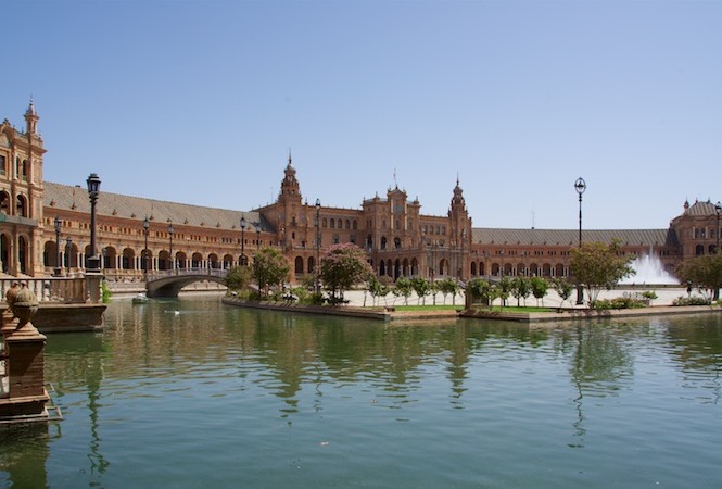 160904 Walking tour of Seville Plaza De Espana