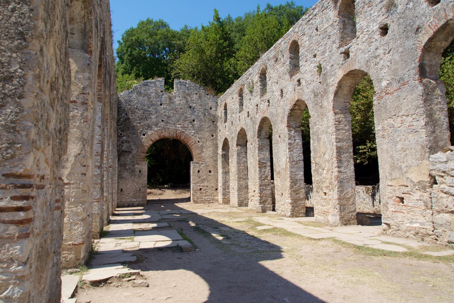 190821 16 Butrint National Park The Great Basilica 6th century AD mosaics