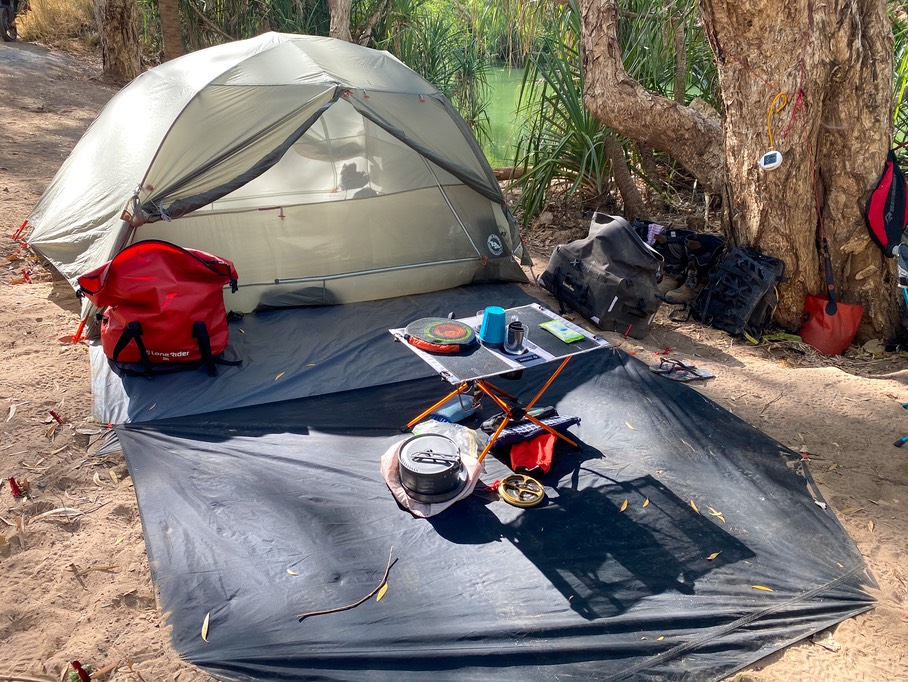 200916 Day 8 Gregory River Qld-04 Well setup at camp